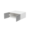 White Box Gray Shaker - 30"W × 12"H Deep (24") Wall Bridge Cabinet 2-Doors