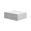 White Box Gray Slim - 30"W × 12"H Deep (24") Wall Bridge Cabinet 2-Doors
