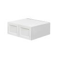 White Shaker - 30"W × 12"H Deep (24") Wall Bridge Cabinet 2-Doors