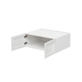 White Shaker - 30"W × 12"H Deep (24") Wall Bridge Cabinet 2-Doors
