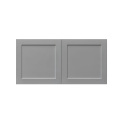 White Box Gray Shaker - 30"W × 15"H Standard Wall Cabinet 2-Doors