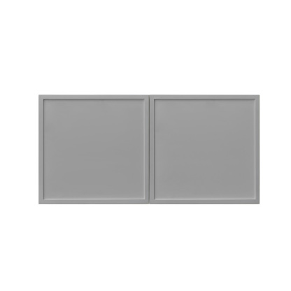 White Box Gray Slim - 30"W × 15"H Standard Wall Cabinet 2-Doors