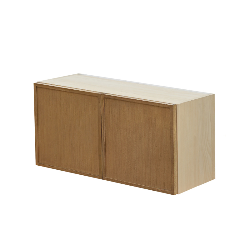 Shady Slim Oak - 30"W × 15"H Standard Wall Cabinet 2-Doors