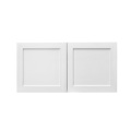 White Shaker - 30"W × 15"H Standard Wall Cabinet 2-Doors