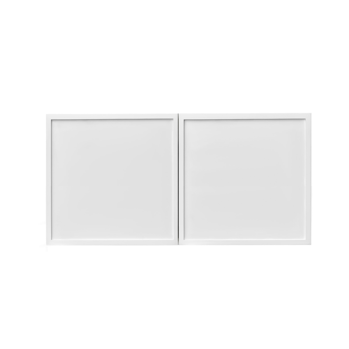 Slim White Shaker - 30"W × 15"H Standard Wall Cabinet 2-Doors
