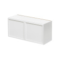 Slim White Shaker - 30"W × 15"H Standard Wall Cabinet 2-Doors