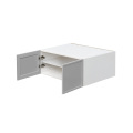 White Box Gray Slim - 30"W × 15"H Deep (24") Wall Bridge Cabinet 2-Doors 1-Adjustable shelf