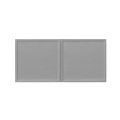 White Box Gray Slim - 30"W × 15"H Deep (24") Wall Bridge Cabinet 2-Doors 1-Adjustable shelf
