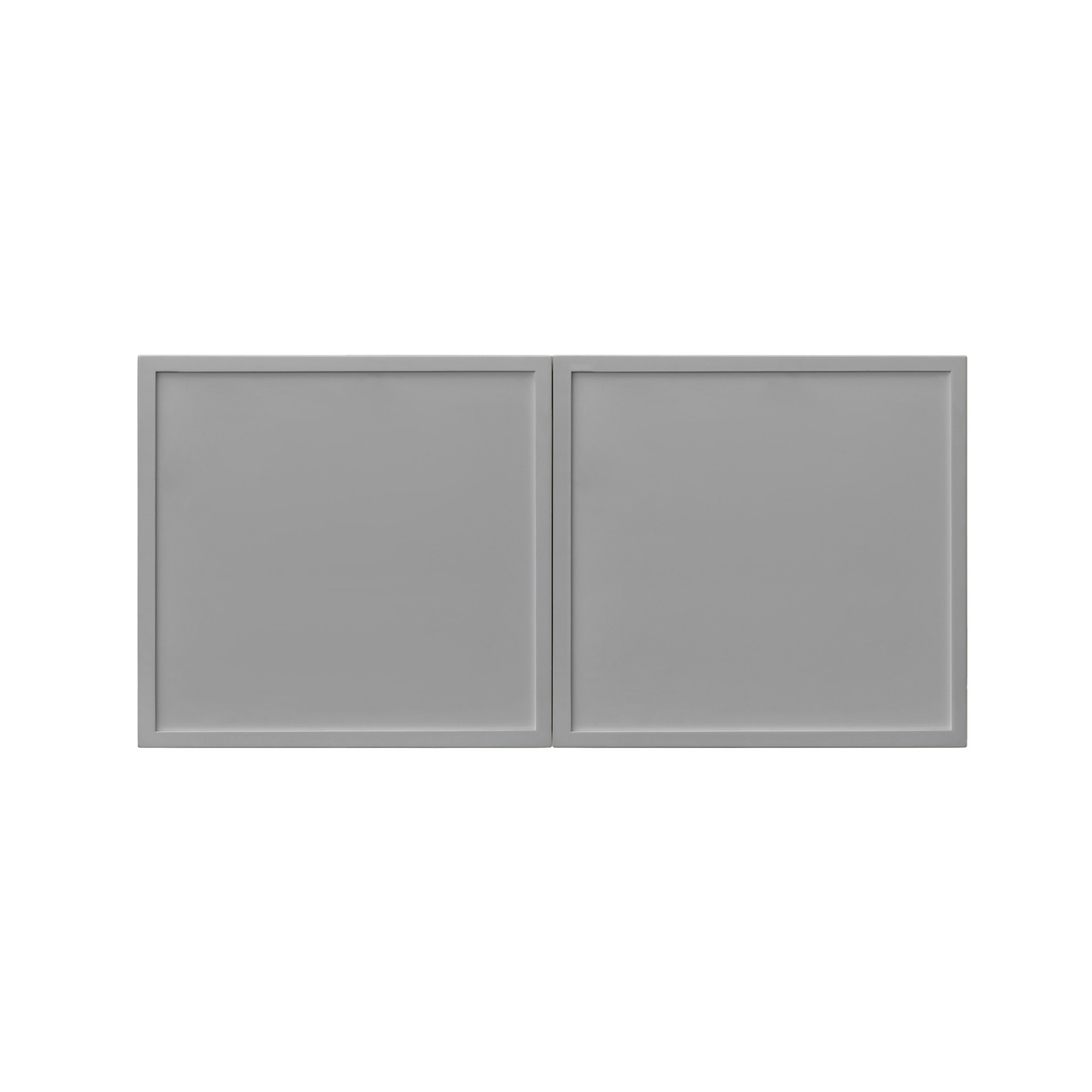 White Box Gray Slim - 30"W × 15"H Deep (24") Wall Bridge Cabinet 2-Doors 1-Adjustable shelf