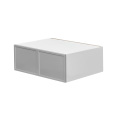 White Box Gray Slim - 30"W × 15"H Deep (24") Wall Bridge Cabinet 2-Doors 1-Adjustable shelf