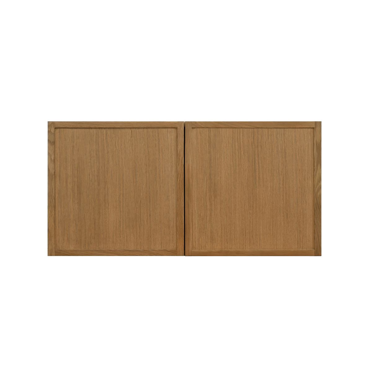 Shady Slim Oak - 30"W × 15"H Deep (24") Wall Bridge Cabinet 2-Doors 1-Adjustable shelf