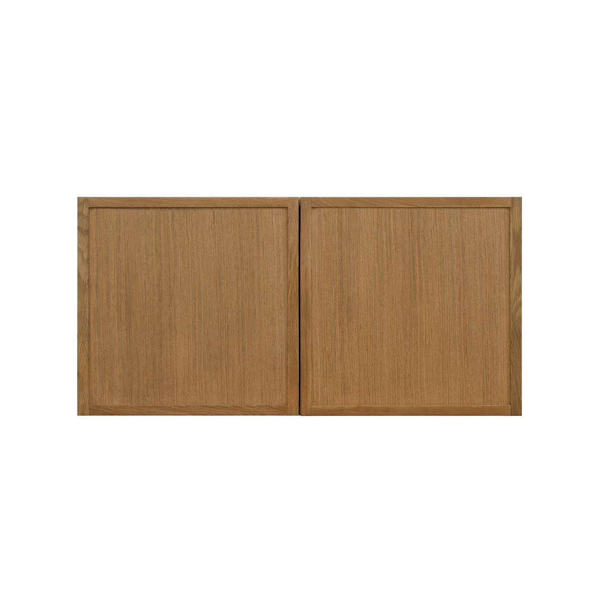 Shady Slim Oak - 30"W × 15"H Deep (24") Wall Bridge Cabinet 2-Doors 1-Adjustable shelf