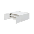 Slim White Shaker - 30"W × 15"H Deep (24") Wall Bridge Cabinet 2-Doors 1-Adjustable shelf