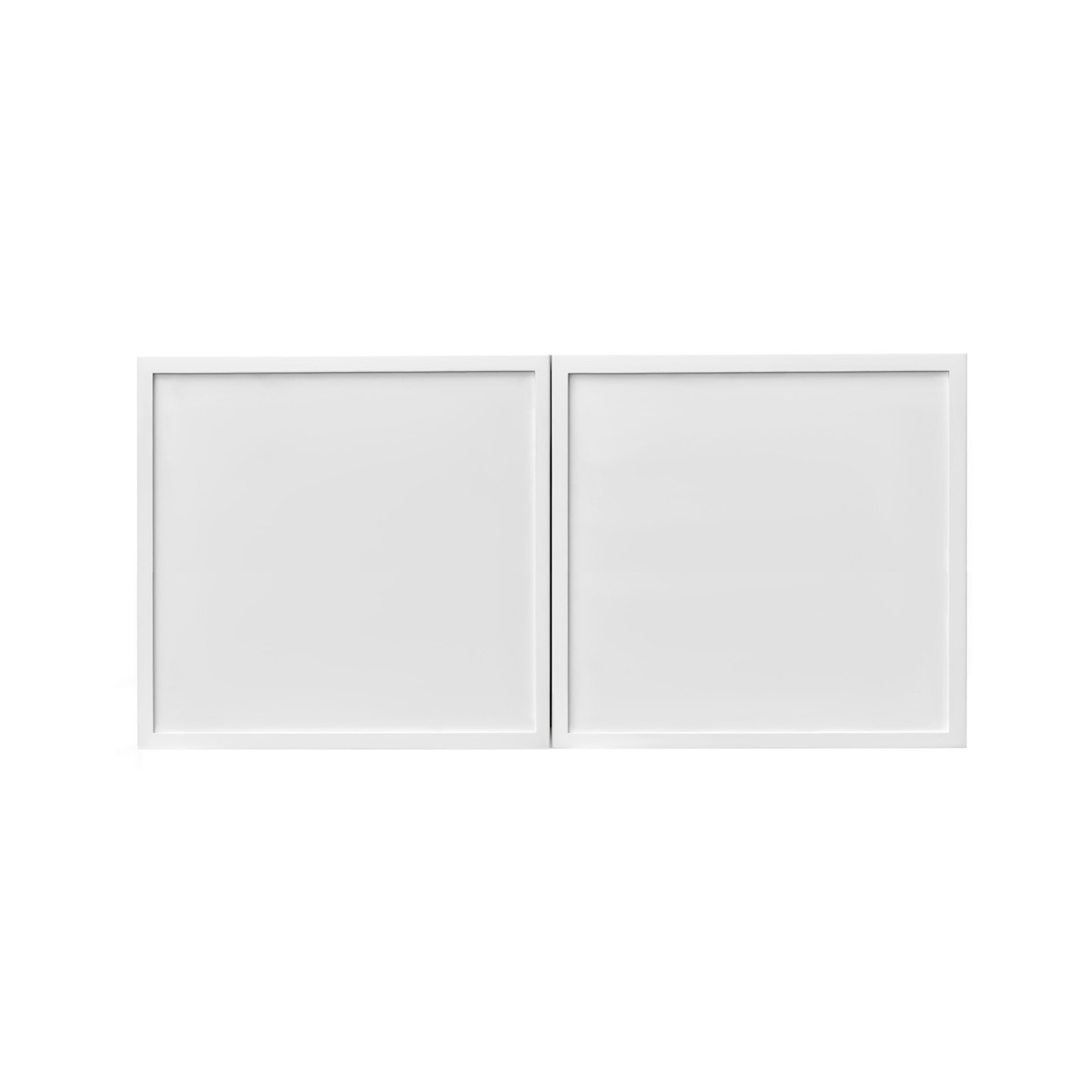 Slim White Shaker - 30"W × 15"H Deep (24") Wall Bridge Cabinet 2-Doors 1-Adjustable shelf