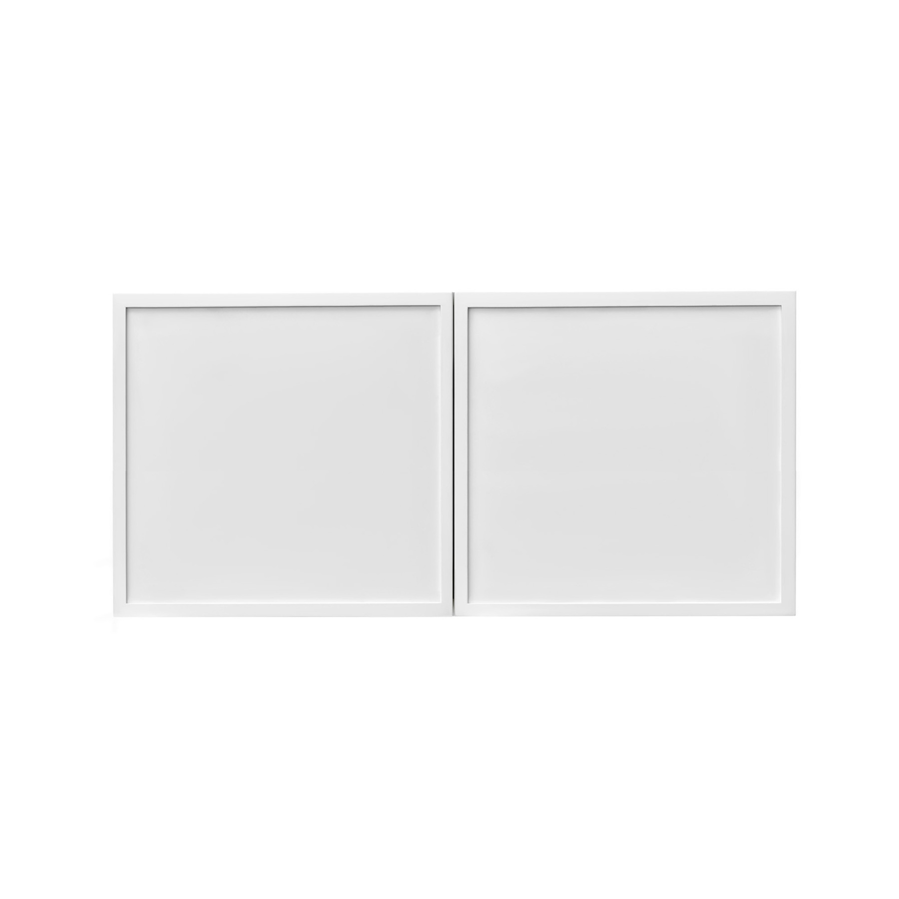 Slim White Shaker - 30"W × 15"H Deep (24") Wall Bridge Cabinet 2-Doors 1-Adjustable shelf