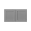 White Box Gray Shaker - 30"W × 18"H Standard Wall Cabinet 2-Doors 1-Adjustable shelf