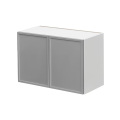 White Box Gray Slim - 30"W × 18"H Standard Wall Cabinet 2-Doors 1-Adjustable shelf