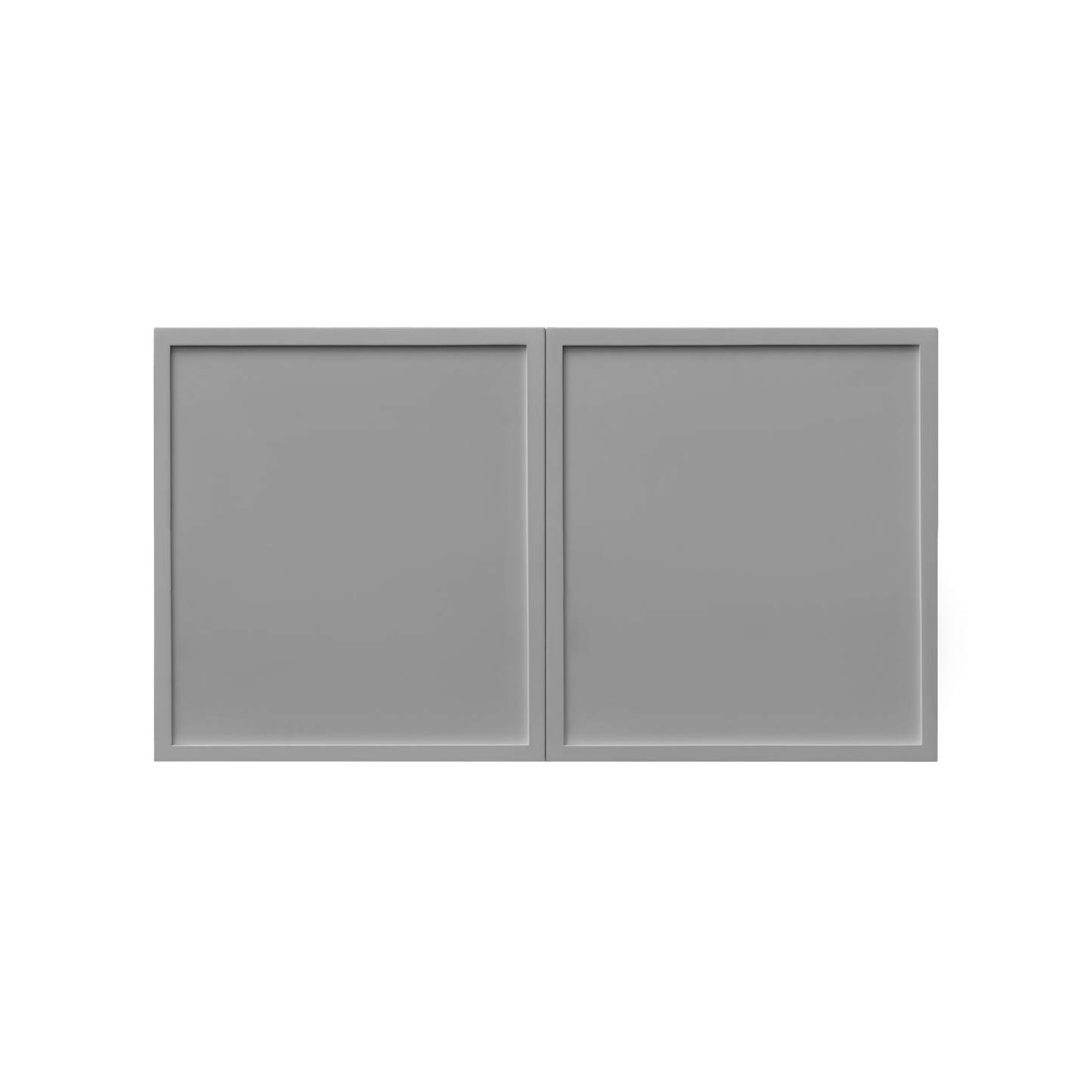 White Box Gray Slim - 30"W × 18"H Standard Wall Cabinet 2-Doors 1-Adjustable shelf