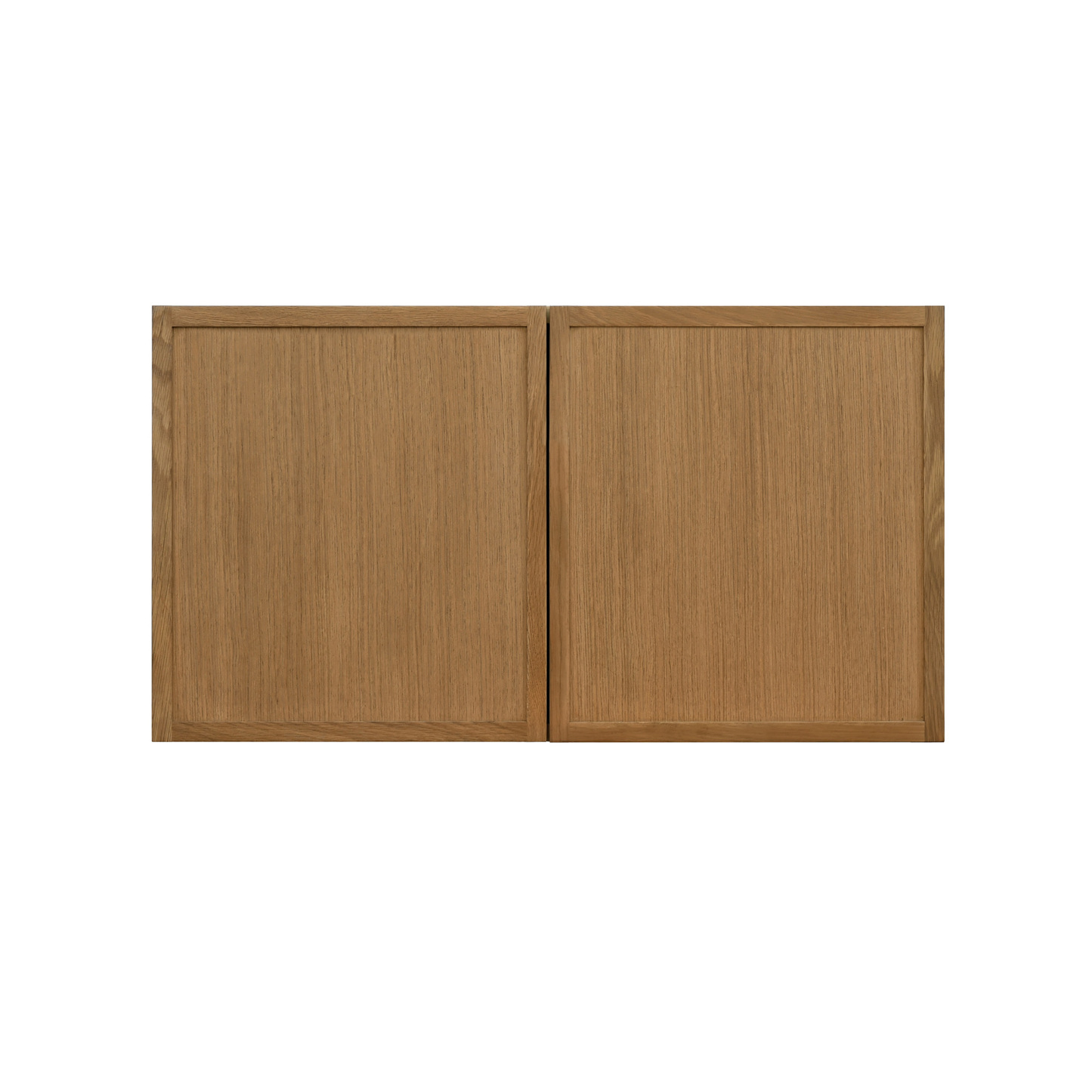 Natural Box Oak Slim - 30"W × 18"H Standard Wall Cabinet 2-Doors 1-Adjustable shelf