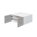 White Box Gray Shaker - 30"W × 18"H Deep (24") Wall Bridge Cabinet 2-Doors 1-Adjustable shelf