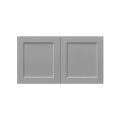White Box Gray Shaker - 30"W × 18"H Deep (24") Wall Bridge Cabinet 2-Doors 1-Adjustable shelf