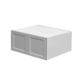White Box Gray Shaker - 30"W × 18"H Deep (24") Wall Bridge Cabinet 2-Doors 1-Adjustable shelf