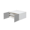 White Box Gray Slim - 30"W × 18"H Deep (24") Wall Bridge Cabinet 2-Doors 1-Adjustable shelf