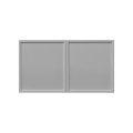 White Box Gray Slim - 30"W × 18"H Deep (24") Wall Bridge Cabinet 2-Doors 1-Adjustable shelf