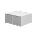 White Box Gray Slim - 30"W × 18"H Deep (24") Wall Bridge Cabinet 2-Doors 1-Adjustable shelf