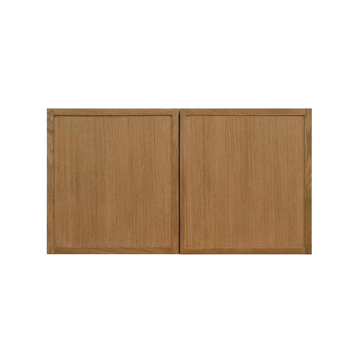 Shady Slim Oak - 30"W × 18"H Deep (24") Wall Bridge Cabinet 2-Doors 1-Adjustable shelf