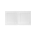 White Shaker - 30"W × 18"H Deep (24") Wall Bridge Cabinet 2-Doors 1-Adjustable shelf