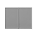 White Box Gray Slim - 30"W × 21"H Standard Wall Cabinet 2-Doors 1-Adjustable shelf