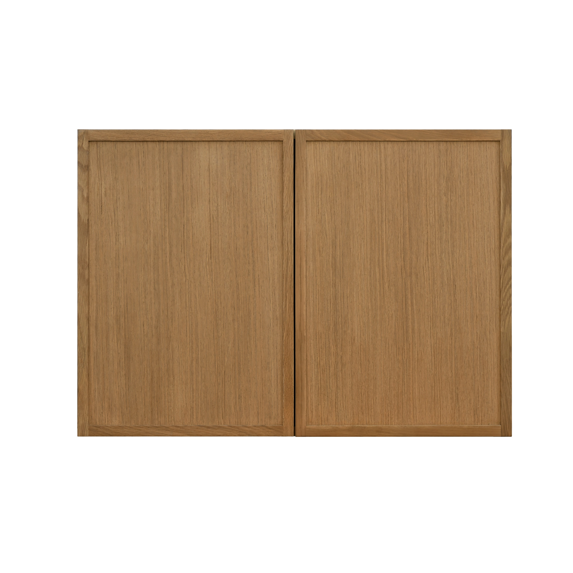 Natural Box Oak Slim - 30"W × 21"H Standard Wall Cabinet 2-Doors 1-Adjustable shelf
