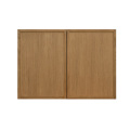 Shady Slim Oak - 30"W × 21"H Standard Wall Cabinet 2-Doors 1-Adjustable shelf