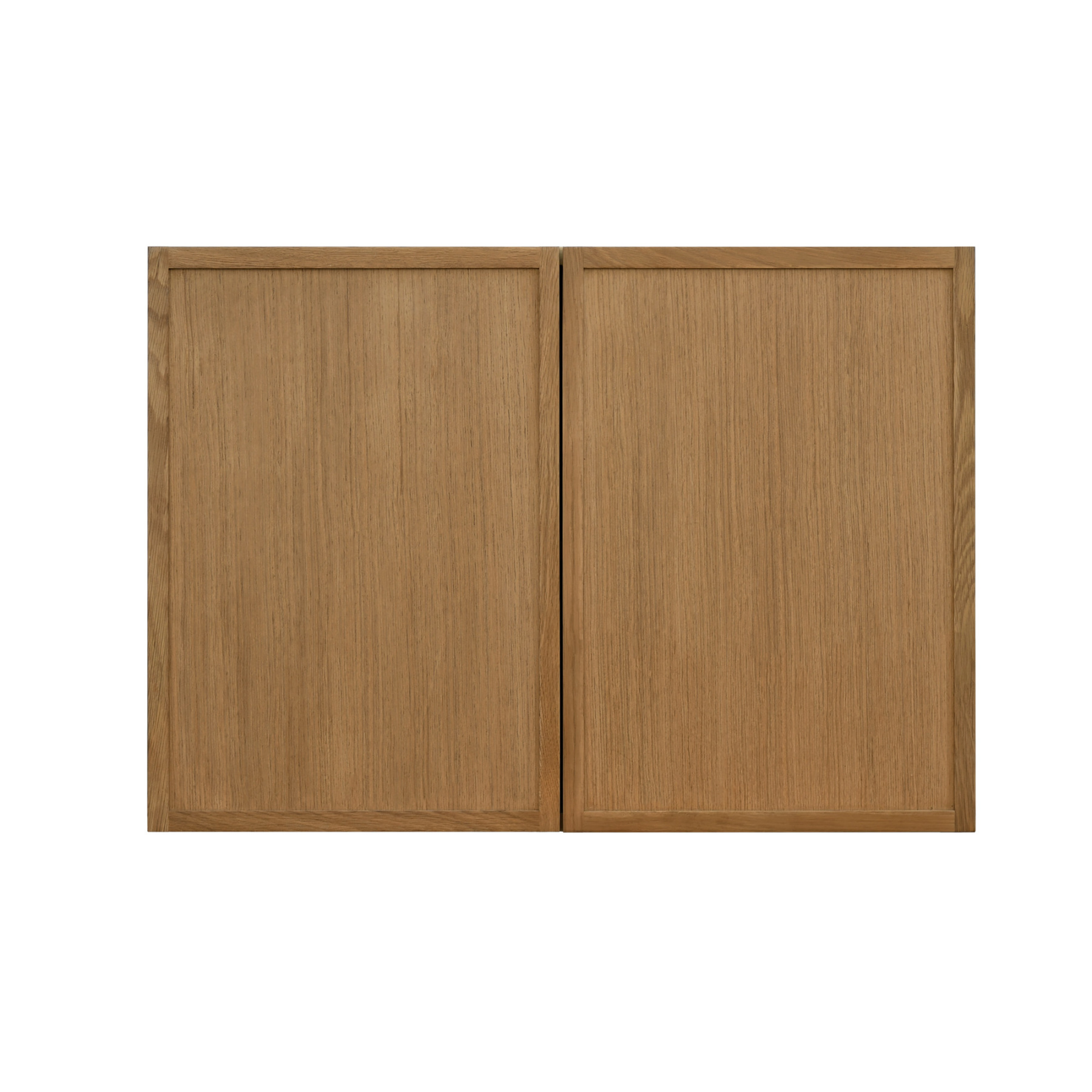 Natural Box Oak Slim - 30"W × 21"H Standard Wall Cabinet 2-Doors 1-Adjustable shelf