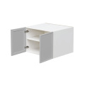 White Box Gray Slim - 30"W × 21"H Deep (24") Wall Bridge Cabinet 2-Doors 1-Adjustable shelf