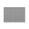 White Box Gray Slim - 30"W × 21"H Deep (24") Wall Bridge Cabinet 2-Doors 1-Adjustable shelf