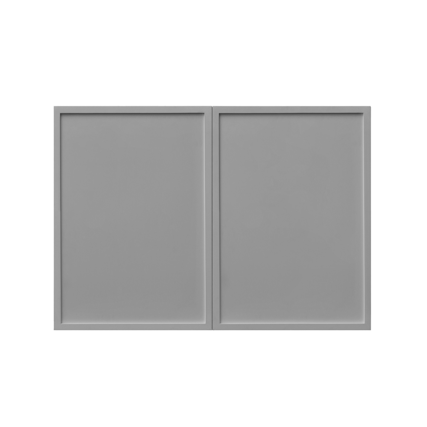 White Box Gray Slim - 30"W × 21"H Deep (24") Wall Bridge Cabinet 2-Doors 1-Adjustable shelf