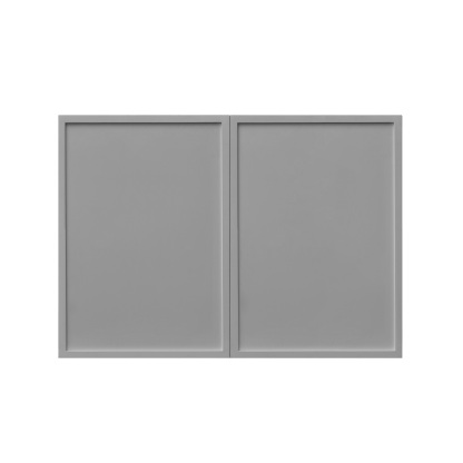 White Box Gray Slim - 30"W × 21"H Deep (24") Wall Bridge Cabinet 2-Doors 1-Adjustable shelf