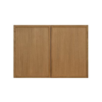 Shady Slim Oak - 30"W × 21"H Deep (24") Wall Bridge Cabinet 2-Doors 1-Adjustable shelf