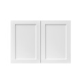 White Shaker - 30"W × 21"H Deep (24") Wall Bridge Cabinet 2-Doors 1-Adjustable shelf