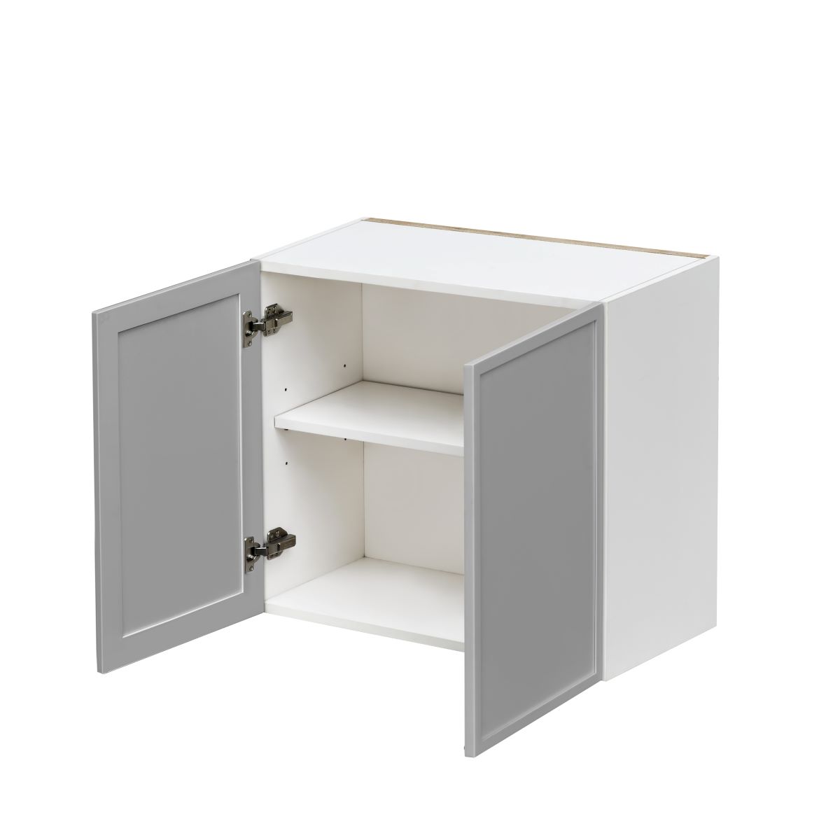 White Shaker Base Cabinet 2-Doors 1-Adjustable shelf