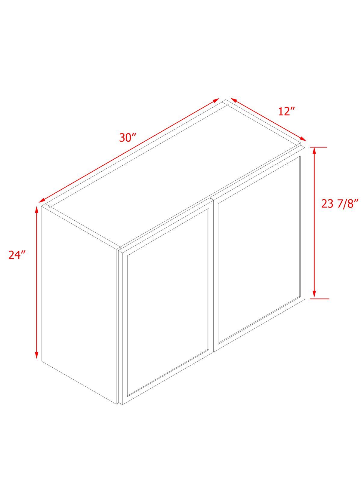 White Shaker Base Cabinet 2-Doors 1-Adjustable shelf