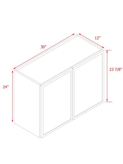 White Shaker Base Cabinet 2-Doors 1-Adjustable shelf