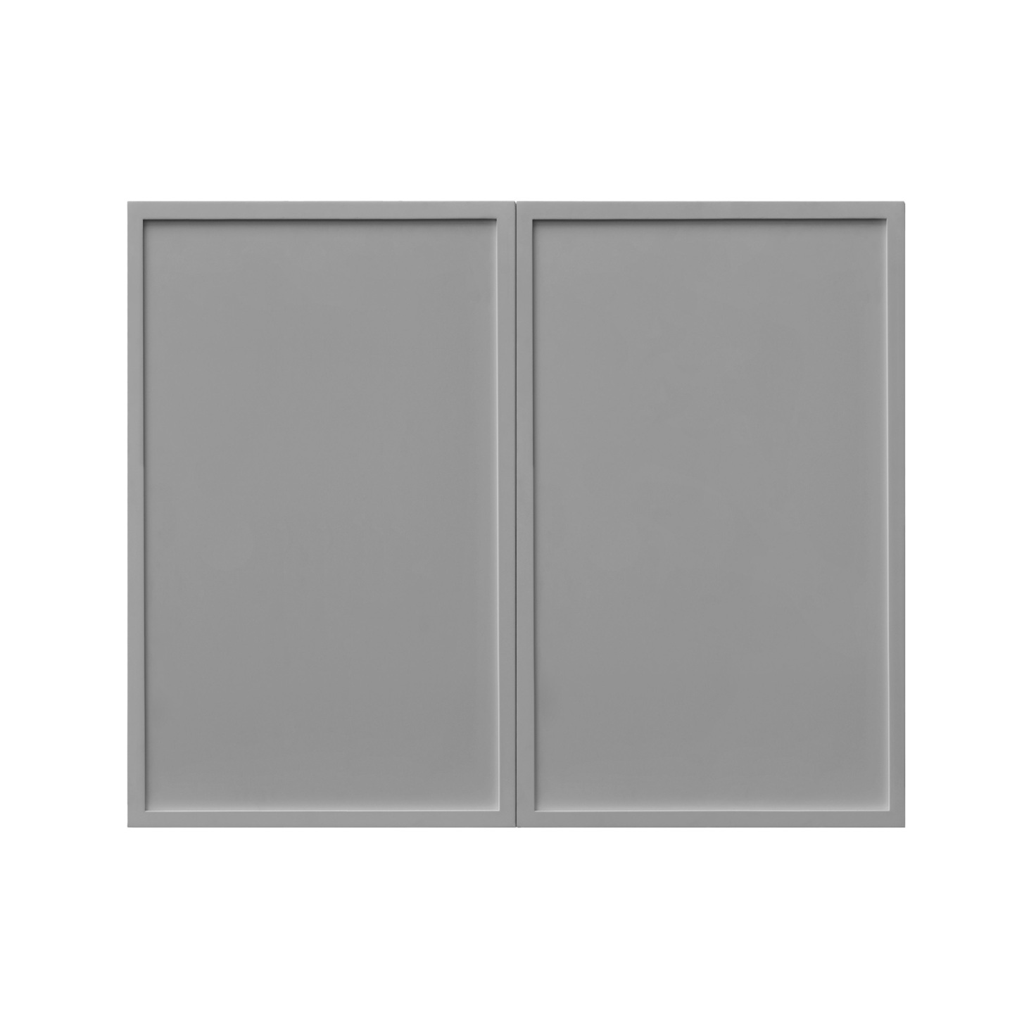 White Box Gray Slim - 30"W × 24"H Standard Wall Cabinet 2-Doors 1-Adjustable shelf