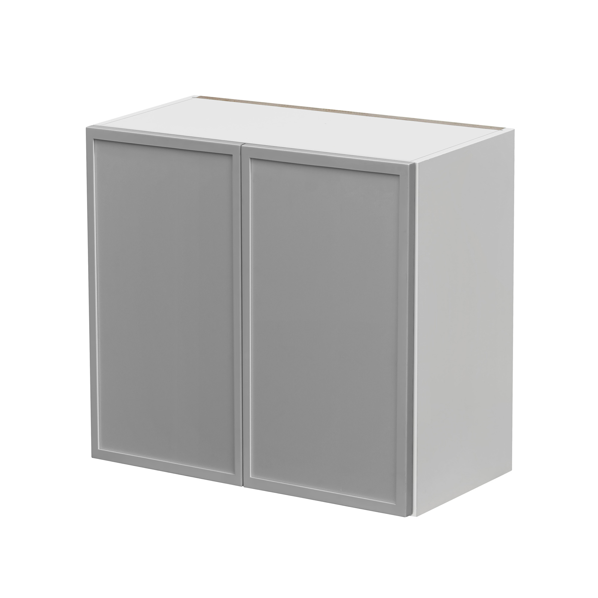 White Box Gray Slim - 30"W × 24"H Standard Wall Cabinet 2-Doors 1-Adjustable shelf