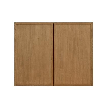 Natural Box Oak Slim - 30"W × 24"H Standard Wall Cabinet 2-Doors 1-Adjustable shelf