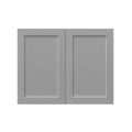 White Box Gray Shaker - 30"W × 24"H Deep (24") Wall Bridge Cabinet 2-Doors 1-Adjustable shelf
