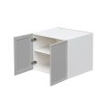 White Box Gray Slim - 30"W × 24"H Deep (24") Wall Bridge Cabinet 2-Doors 1-Adjustable shelf