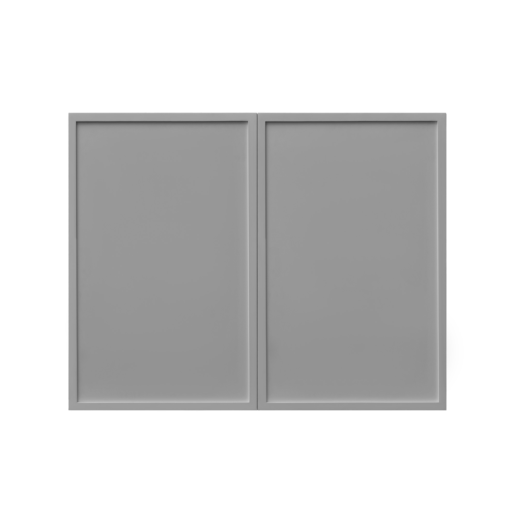 White Box Gray Slim - 30"W × 24"H Deep (24") Wall Bridge Cabinet 2-Doors 1-Adjustable shelf